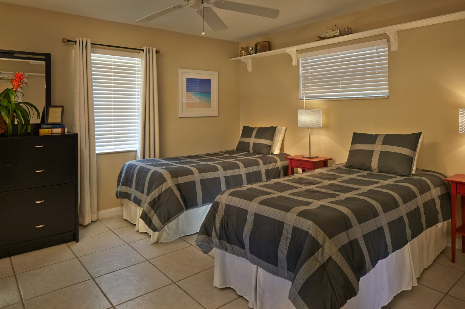 Shared bedroom with two twin beds